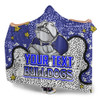 Canterbury-Bankstown Bulldogs Custom Hooded Blanket - Team With Dot And Star Patterns For Tough Fan Hooded Blanket