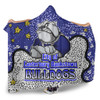 Canterbury-Bankstown Bulldogs Custom Hooded Blanket - Team With Dot And Star Patterns For Tough Fan Hooded Blanket