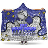 Canterbury-Bankstown Bulldogs Custom Hooded Blanket - Team With Dot And Star Patterns For Tough Fan Hooded Blanket