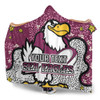Manly Warringah Sea Eagles Hooded Blanket - Team With Dot And Star Patterns For Tough Fan Hooded Blanket