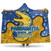 Parramatta Eels Custom Hooded Blanket - Team With Dot And Star Patterns For Tough Fan Hooded Blanket