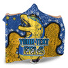 Parramatta Eels Custom Hooded Blanket - Team With Dot And Star Patterns For Tough Fan Hooded Blanket