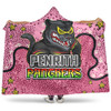 Penrith Panthers Custom Hooded Blanket - Team With Dot And Star Patterns For Tough Fan Hooded Blanket