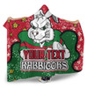 South Sydney Rabbitohs Hooded Blanket - Team With Dot And Star Patterns For Tough Fan Hooded Blanket