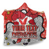 St. George Illawarra Dragons Custom Hooded Blanket - Team With Dot And Star Patterns For Tough Fan Hooded Blanket