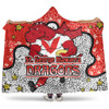 St. George Illawarra Dragons Custom Hooded Blanket - Team With Dot And Star Patterns For Tough Fan Hooded Blanket