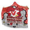 St. George Illawarra Dragons Custom Hooded Blanket - Team With Dot And Star Patterns For Tough Fan Hooded Blanket