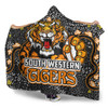 Wests Tigers Custom Hooded Blanket - Team With Dot And Star Patterns For Tough Fan Hooded Blanket