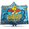 Gold Coast Titans Custom Hooded Blanket - Team With Dot And Star Patterns For Tough Fan Hooded Blanket