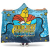 Gold Coast Titans Custom Hooded Blanket - Team With Dot And Star Patterns For Tough Fan Hooded Blanket