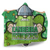 Canberra Raiders Custom Hooded Blanket - Team With Dot And Star Patterns For Tough Fan Hooded Blanket