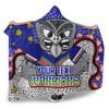 New Zealand Warriors Custom Hooded Blanket - Team With Dot And Star Patterns For Tough Fan Hooded Blanket
