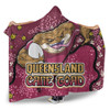 Queensland Cane Toads Custom Hooded Blanket - Team With Dot And Star Patterns For Tough Fan Hooded Blanket