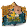 Australia Wallabies Custom Hooded Blanket - Team With Dot And Star Patterns For Tough Fan Hooded Blanket