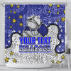 Canterbury-Bankstown Bulldogs Custom Shower Curtain - Team With Dot And Star Patterns For Tough Fan Shower Curtain