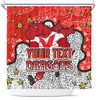 St. George Illawarra Dragons Custom Shower Curtain - Team With Dot And Star Patterns For Tough Fan Shower Curtain