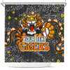 Wests Tigers Custom Shower Curtain - Team With Dot And Star Patterns For Tough Fan Shower Curtain