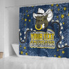 North Queensland Cowboys Custom Shower Curtain - Team With Dot And Star Patterns For Tough Fan Shower Curtain