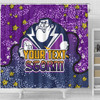 Melbourne Storm Custom Shower Curtain - Team With Dot And Star Patterns For Tough Fan Shower Curtain
