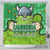 Canberra Raiders Custom Shower Curtain - Team With Dot And Star Patterns For Tough Fan Shower Curtain