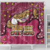 Queensland Cane Toads Custom Shower Curtain - Team With Dot And Star Patterns For Tough Fan Shower Curtain