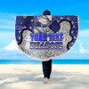 Canterbury-Bankstown Bulldogs Custom Beach Blanket - Team With Dot And Star Patterns For Tough Fan Beach Blanket