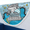Cronulla-Sutherland Sharks Custom Beach Blanket - Team With Dot And Star Patterns For Tough Fan Beach Blanket