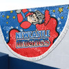 Newcastle Knights Custom Beach Blanket - Team With Dot And Star Patterns For Tough Fan Beach Blanket