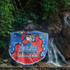 Newcastle Knights Custom Beach Blanket - Team With Dot And Star Patterns For Tough Fan Beach Blanket