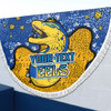 Parramatta Eels Custom Beach Blanket - Team With Dot And Star Patterns For Tough Fan Beach Blanket