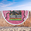 Penrith Panthers Custom Beach Blanket - Team With Dot And Star Patterns For Tough Fan Beach Blanket