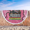 Penrith Panthers Custom Beach Blanket - Team With Dot And Star Patterns For Tough Fan Beach Blanket