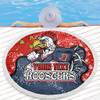 Sydney Roosters Custom Beach Blanket - Team With Dot And Star Patterns For Tough Fan Beach Blanket