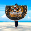 Wests Tigers Custom Beach Blanket - Team With Dot And Star Patterns For Tough Fan Beach Blanket