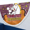 Brisbane Broncos Custom Beach Blanket - Team With Dot And Star Patterns For Tough Fan Beach Blanket