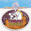 Brisbane Broncos Custom Beach Blanket - Team With Dot And Star Patterns For Tough Fan Beach Blanket