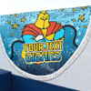 Gold Coast Titans Custom Beach Blanket - Team With Dot And Star Patterns For Tough Fan Beach Blanket