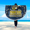 North Queensland Cowboys Custom Beach Blanket - Team With Dot And Star Patterns For Tough Fan Beach Blanket