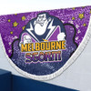 Melbourne Storm Custom Beach Blanket - Team With Dot And Star Patterns For Tough Fan Beach Blanket