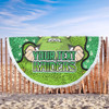 Canberra Raiders Custom Beach Blanket - Team With Dot And Star Patterns For Tough Fan Beach Blanket