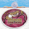 Queensland Cane Toads Custom Beach Blanket - Team With Dot And Star Patterns For Tough Fan Beach Blanket