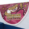 Queensland Cane Toads Custom Beach Blanket - Team With Dot And Star Patterns For Tough Fan Beach Blanket