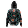 Australia Dot Painting Inspired Aboriginal Hoodie - Aboriginal Green Dot Patterns Art Painting Hoodie