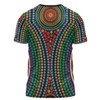 Australia Dot Painting Inspired Aboriginal T-shirt - Dot Color In The Aboriginal Style T-shirt