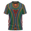 Australia Dot Painting Inspired Aboriginal T-shirt - Dot Color In The Aboriginal Style T-shirt