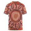 Australia Dot Painting Inspired Aboriginal T-shirt - Big Flower Painting With Aboriginal Dot T-shirt