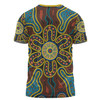 Australia Dot Painting Inspired Aboriginal T-shirt - Aboriginal Dot Art Color Inspired T-shirt
