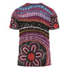 Australia Dot Painting Inspired Aboriginal T-shirt - Aboriginal Color Dot Inspired T-shirt