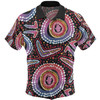 Australia Dot Painting Inspired Aboriginal Hawaiian Shirt - Boomerang From Aboriginal Art Hawaiian Shirt