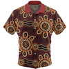 Australia Dot Painting Inspired Aboriginal Hawaiian Shirt - Aboriginal Dot Pattern Painting Art Hawaiian Shirt